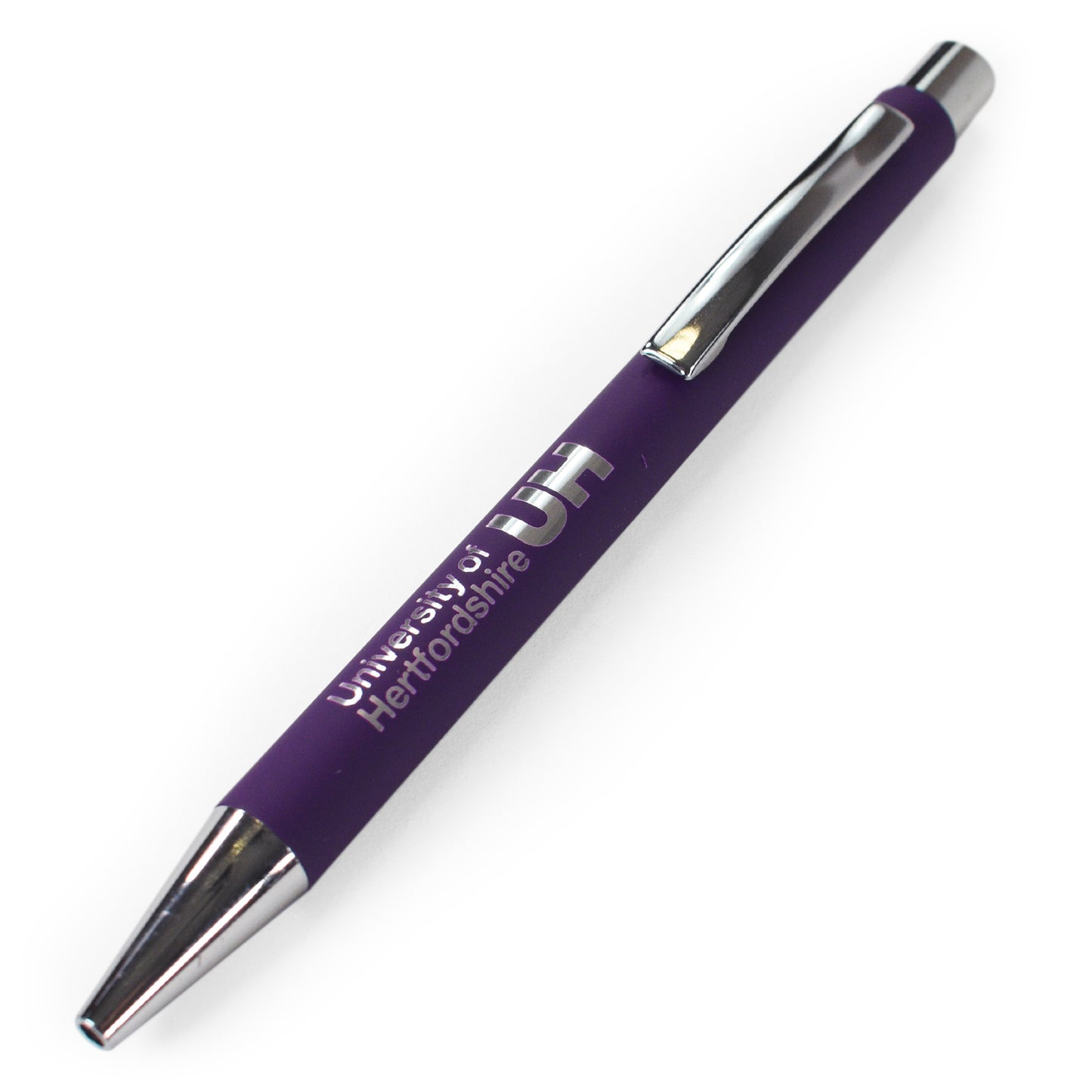 Selects Soft Touch Metal Pen - Purple